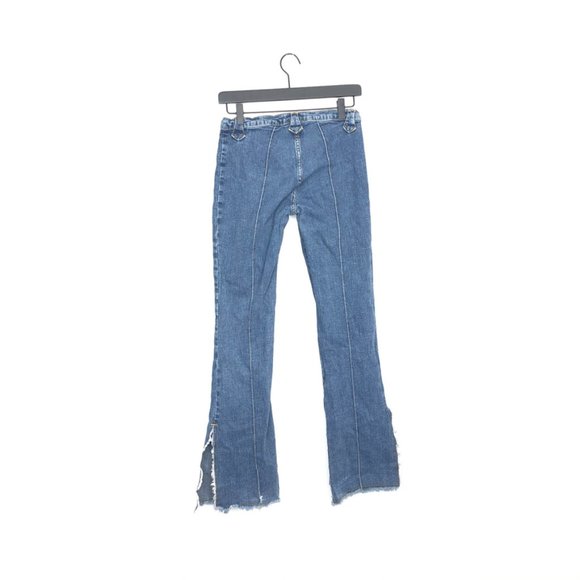 JNCO Vintage Corset Tie Up Flare Jeans Bell Bottom - Picture 2 of 13